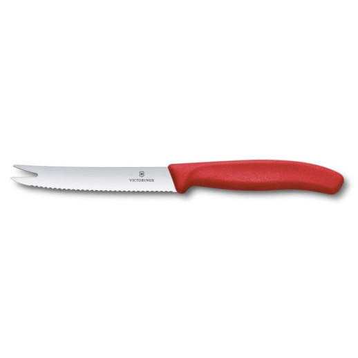 Ніж для сиру Victorinox Swiss Classic 11см хвил черв 6.7861.C1