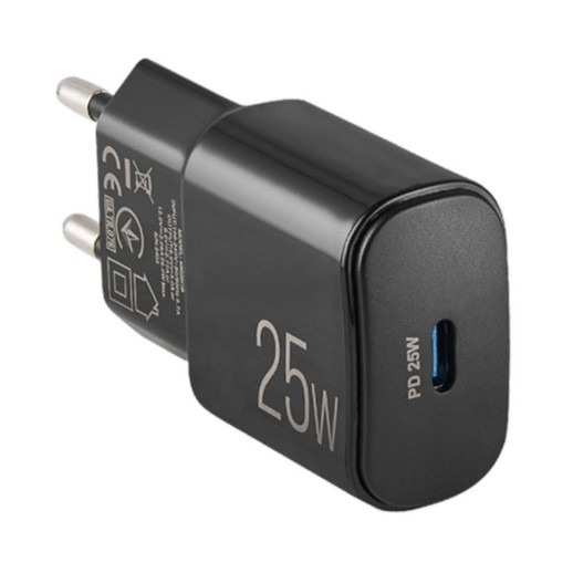 Мережевий зарядний пристрій Brevia ePower PD25W USB-C