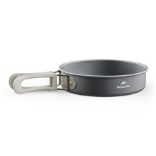 Сковорідка зі складаною ручкою Naturehike CNK2450CF010, 17,5 см, алюміній