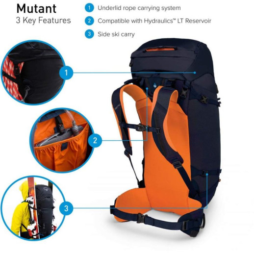 Рюкзак Osprey Mutant 38 Blue Fire, S /M