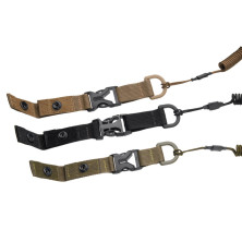 Страхувальний шнур Grand Way S06-карабін із застібкою, знімний коричневий