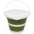Ведро Tribe Water Bucket Lid 5 л силиконовое с крышкой T-FJ-0049, olive