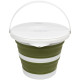 Відро Tribe Water Bucket Lid 5 л силіконове з кришкою T-FJ-0049, olive