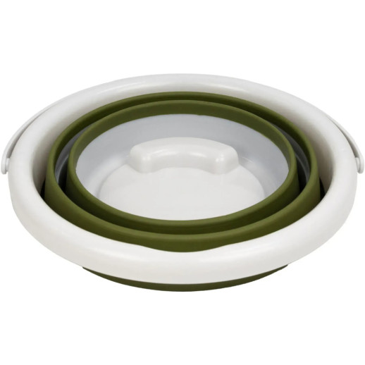 Відро Tribe Water Bucket Lid 5 л силіконове з кришкою T-FJ-0049, olive