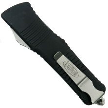 Ніж Microtech Combat Troodon Drop Point Black Blade полусеррейтор 143-2