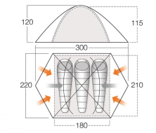 Намет Vango Kruger 300 Moroccan Blue