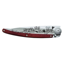 Ніж deejo Tattoo Wood 37 г, рожеве дерево, 