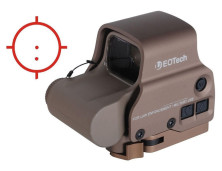 Приціл коліматорний EOTech 68MOA/1MOA пісочного кольору, з 2 точками, сумісний з NV (EXPS3-2TAN)
