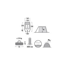 Намет High Peak Kite 2 (Pesto /Red)