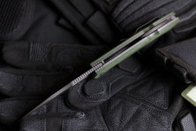 Ніж Kizlyar Supreme Ute, сталь 440C, рукоять G10, зелений