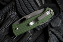 Ніж Kizlyar Supreme Ute, сталь 440C, рукоять G10, зелений