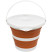 Відро Tribe Water Bucket Lid 5 л силіконове з кришкою T-FJ-0049, terracota