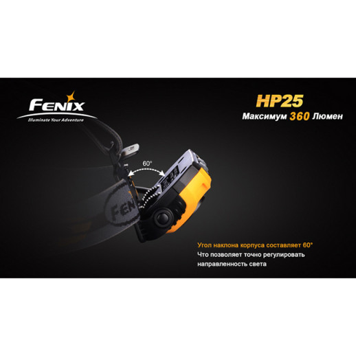 Налобний ліхтар Fenix HP25 Cree XP-E, жовтий