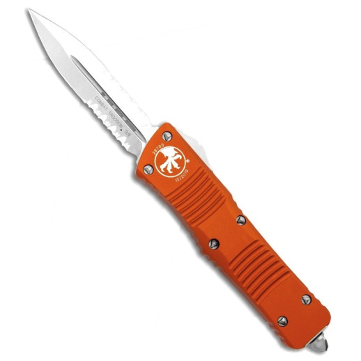 Ніж Microtech Combat Troodon Double Edge Satin DS полусеррейтор (142-5OR)