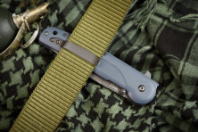 Ніж Kizlyar Supreme Biker-Z сірий титан, сталь AUS8