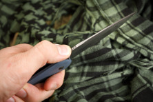 Ніж Kizlyar Supreme Biker-Z сірий титан, сталь AUS8