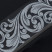 Ніж Ocaso Solstice, Engraved titanium Scroll Pattern, Black