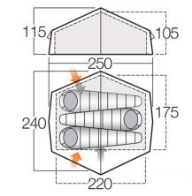 Намет Vango Nevis 300 Pamir Green
