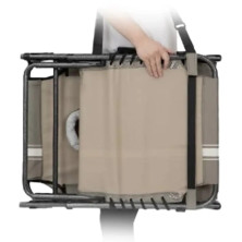 Шезлонг KingCamp Magnolia B10 Plus grey/white