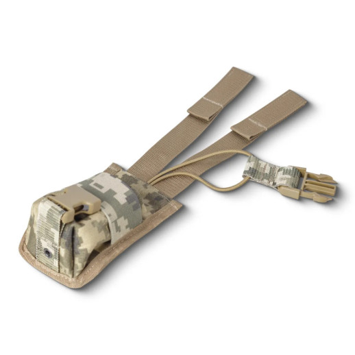 Підсумок Ukrarmor для рації. Кріплення Molle. Cordura 500D Піксель