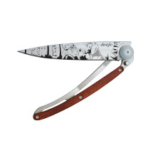 Ніж deejo Tattoo Wood 37 г, рожеве дерево, 