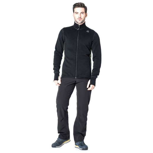 Джемпер чоловічий Aclima HotWool 400g Jacket Man Black /OliveNight M