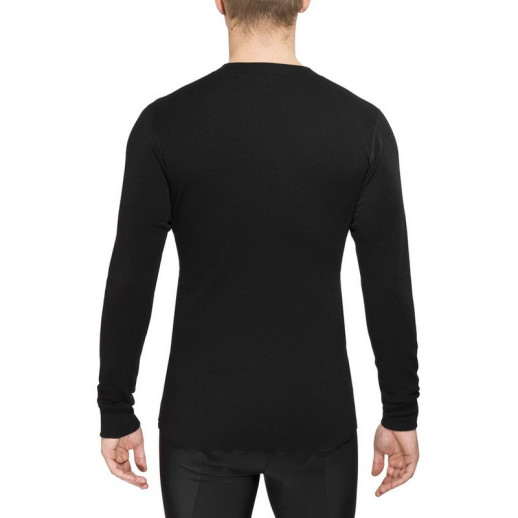 Термофутболка чоловіча сорочка Aclima з легкої вовни з круглим вирізом, чорний як смола XXL