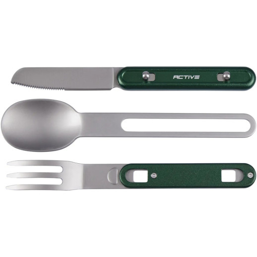 Набір столових приборів Active Tres 3 Olive