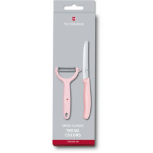 Набір кухонний Victorinox SwissClassic Paring Set (ніж, овощечистка Tomato and Kiwi) рожевий