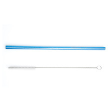 Трубочка пряма з титану TiTo Titanium-синя