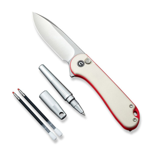 Комплект (ніж складаний, ручка) Civivi StellarQuill Pen & Button Lock Elementum II Knife Combo Gift Pack C23049