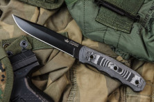 Ніж Kizlyar Supreme Enzo чорний, сталь D2, рукоять G10