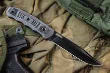 Ніж Kizlyar Supreme Enzo чорний, сталь D2, рукоять G10