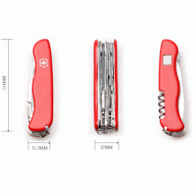 Ніж Victorinox HERCULES червоний 0.9043