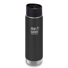 Термофляга Клин Kanteen широка вакууму кафе ковпачок сланцевий чорний матовий 592 мл