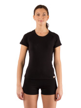 Футболка жіноча Lasting ATEA, S, чорна