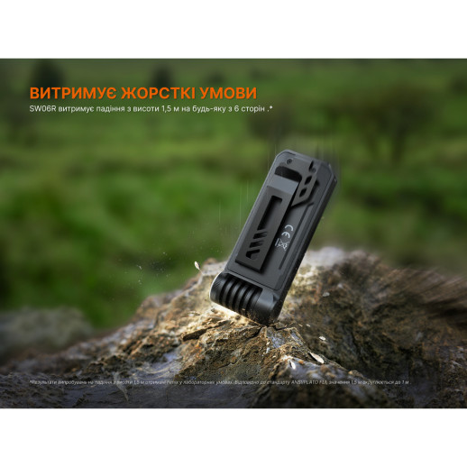Ліхтар ручний Fenix SW06R, чорний