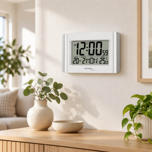 Годинник настільний Technoline WS8002 White (WS8002)