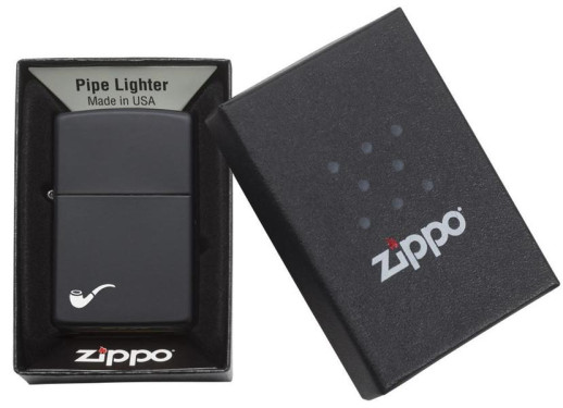 Запальничка Zippo трубкова Black Matte Pipe Lighter 218PL