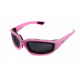 Окуляри Global Vision Fight Back (gray) чорні в матовій рожевій оправі