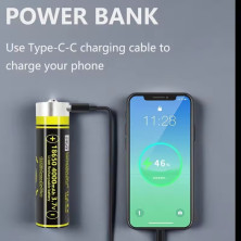 Акумулятор LiitoKala USB-King4000 18650 на 4000 mAh з USB
