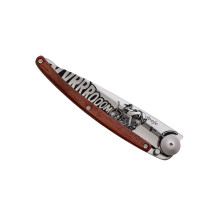 Ніж deejo Tattoo Wood 37 г, рожеве дерево, 