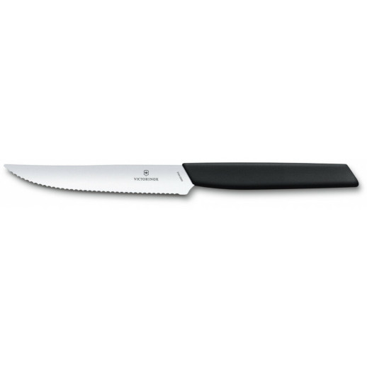 Кухонний ніж Victorinox Swiss Modern Steak & Pizza 12 см чорний