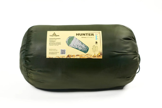 Спальний мішок Totem Hunter XXL кокон лівий olive 220/90-55 UTTS-005