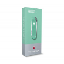 Классический нож-брелок Swiss Army Knife, Classic SD Alox Colors, 58 mm, Minty Mint, Gift Box