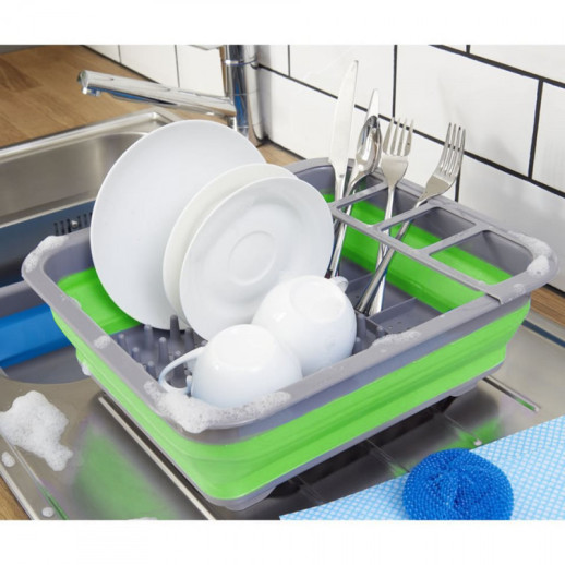Сушарка для посуду складна Summit Pop Dish Drainer Lime /Grey