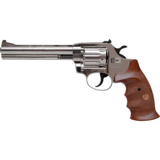 Револьвер флобера Alfa mod.461 6" 4мм рукоять №9 нікель/дерево (144927/9)