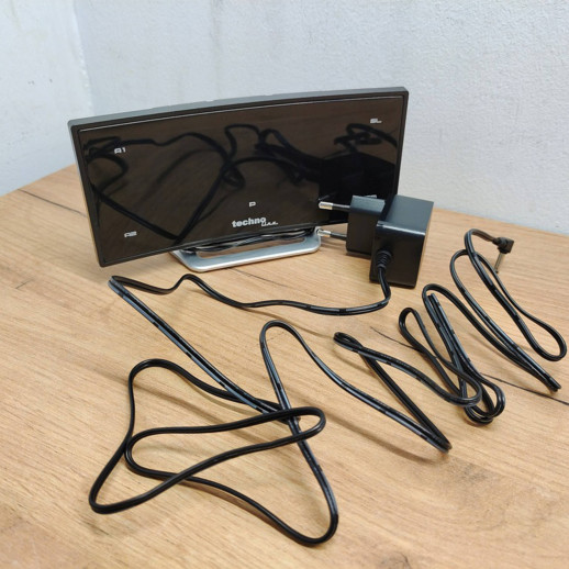 Годинник настільний з радіо Technoline WT460 Blue LED Black/Silver (WT460 blaue LED)