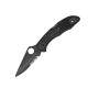 Ніж Spyderco Delica 4 Black Blade, полусеррейтор C11PSBBK