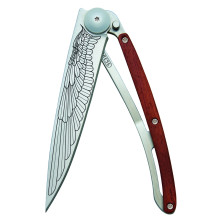 Ніж deejo Tattoo Wood 37 г, рожеве дерево,